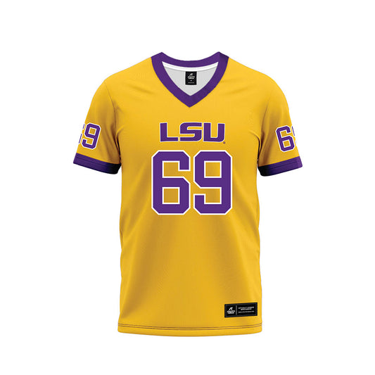 LSU - NCAA Football : Darrin Strey - Gold Premium Football Jersey-0
