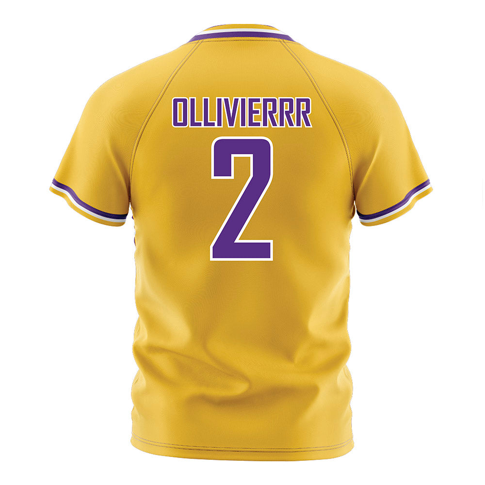 LSU - NCAA Women's Soccer : Jocelyn Ollivierrr - Gold Soccer Jersey-1