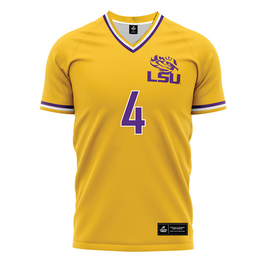 LSU - NCAA Women's Soccer : Ryleigh Albin - Gold Soccer Jersey-0