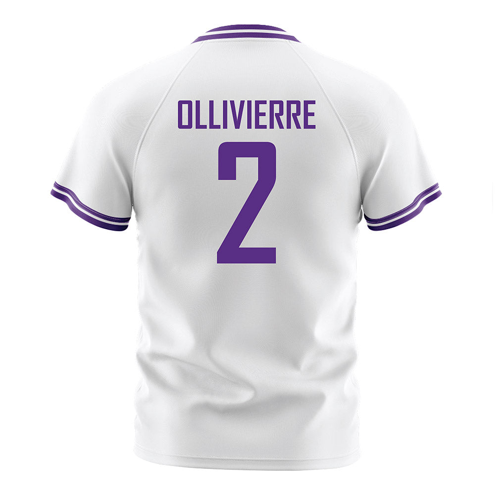 LSU - NCAA Women's Soccer : Jocelyn Ollivierre - White Soccer Jersey-1
