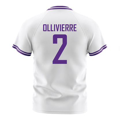 LSU - NCAA Women's Soccer : Jocelyn Ollivierre - White Soccer Jersey-1