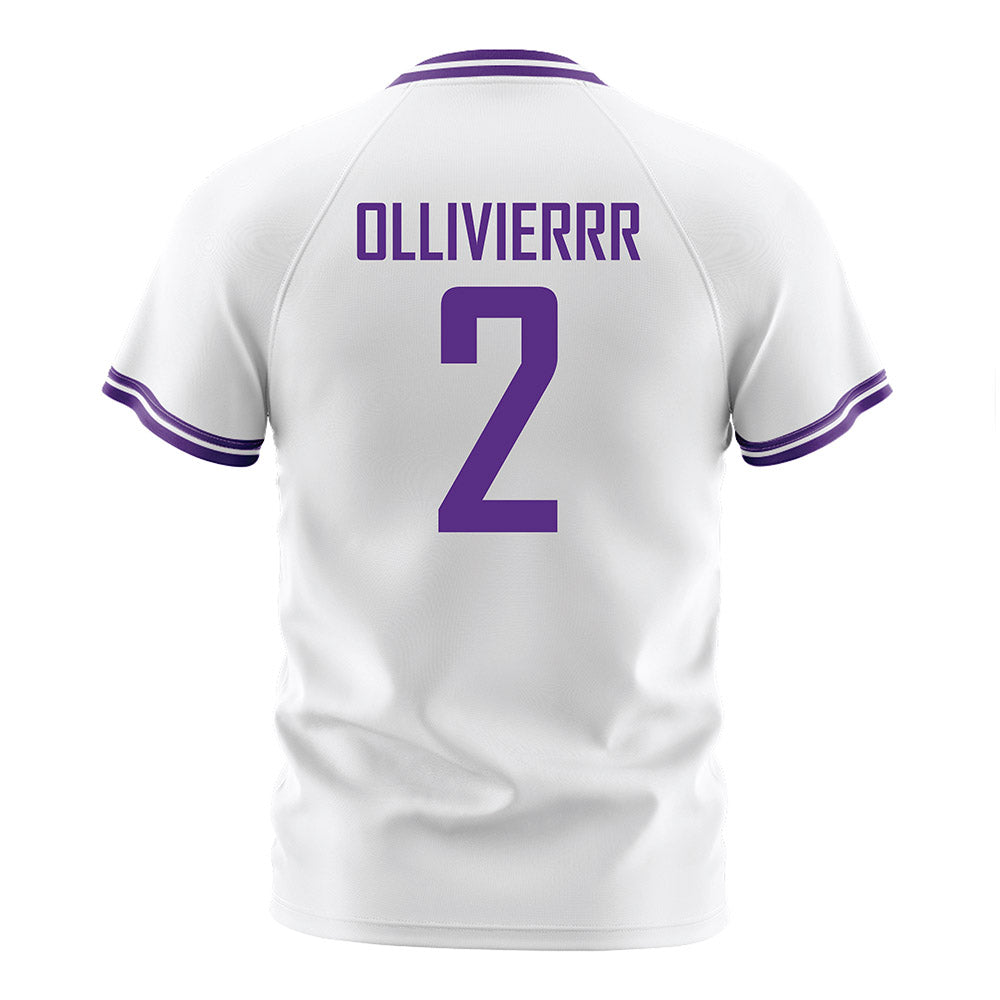 LSU - NCAA Women's Soccer : Jocelyn Ollivierrr - White Soccer Jersey-1
