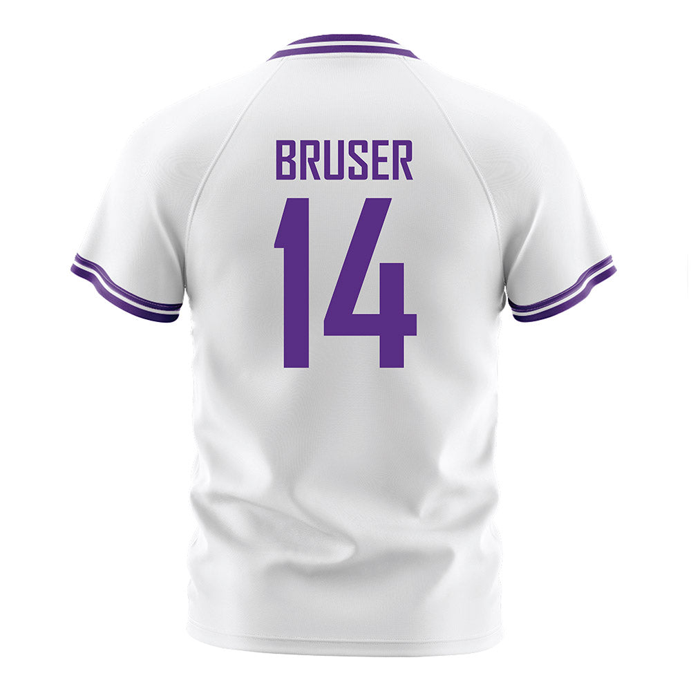LSU - NCAA Women's Soccer : Annaleigh Bruser - White Soccer Jersey-1