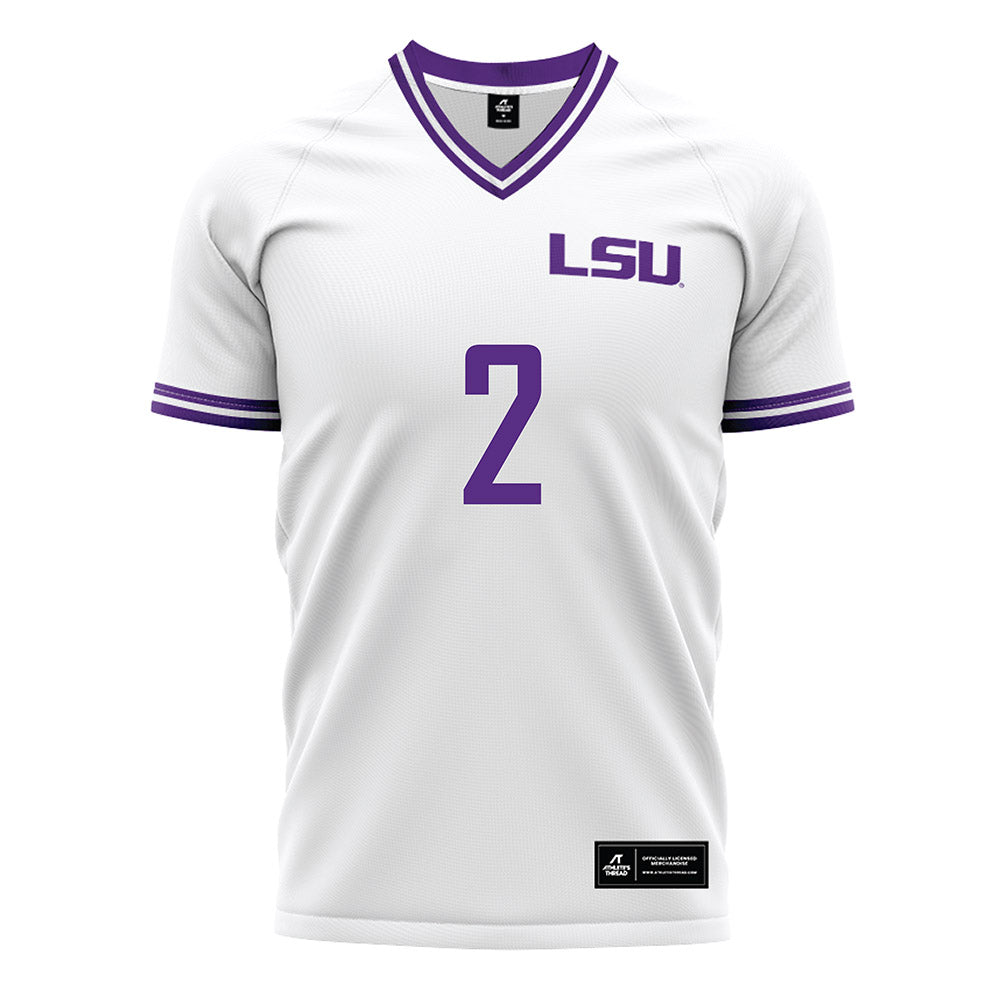 LSU - NCAA Women's Soccer : Jocelyn Ollivierre - White Soccer Jersey-0