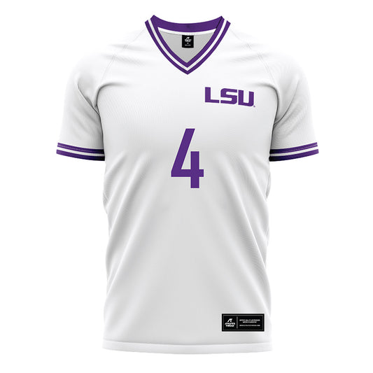 LSU - NCAA Women's Soccer : Ryleigh Albin - White Soccer Jersey-0