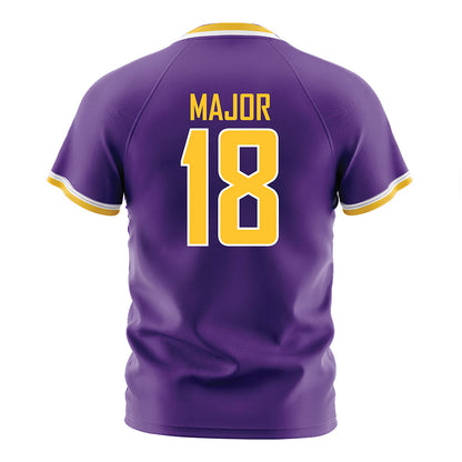 LSU - NCAA Women's Soccer : Kelsey Major - Purple Soccer Jersey-1