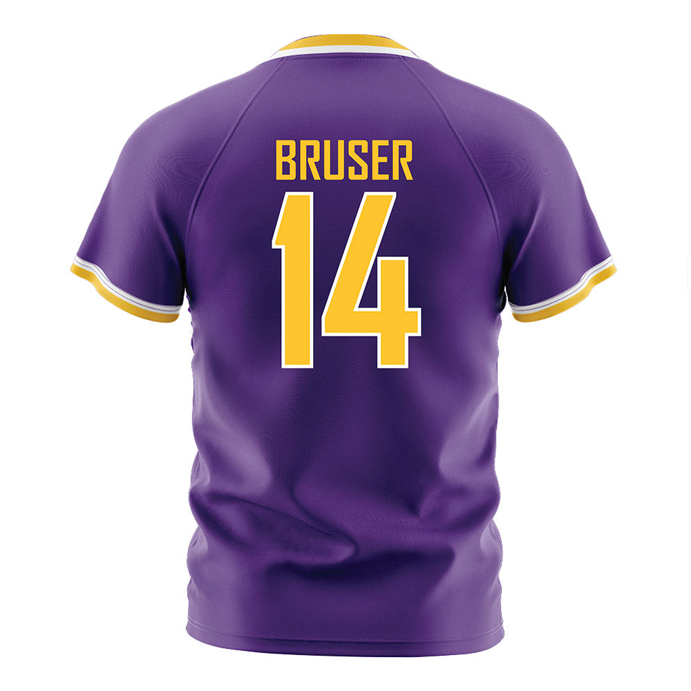 LSU - NCAA Women's Soccer : Annaleigh Bruser - Purple Soccer Jersey-1