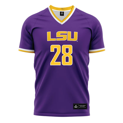 LSU - NCAA Women's Soccer : Brielyn Knowles - Purple Soccer Jersey-0