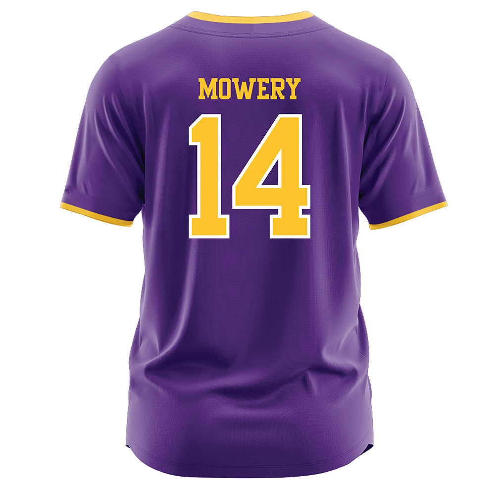 LSU - NCAA Softball : Ashlin Mowery - Purple Jersey-1