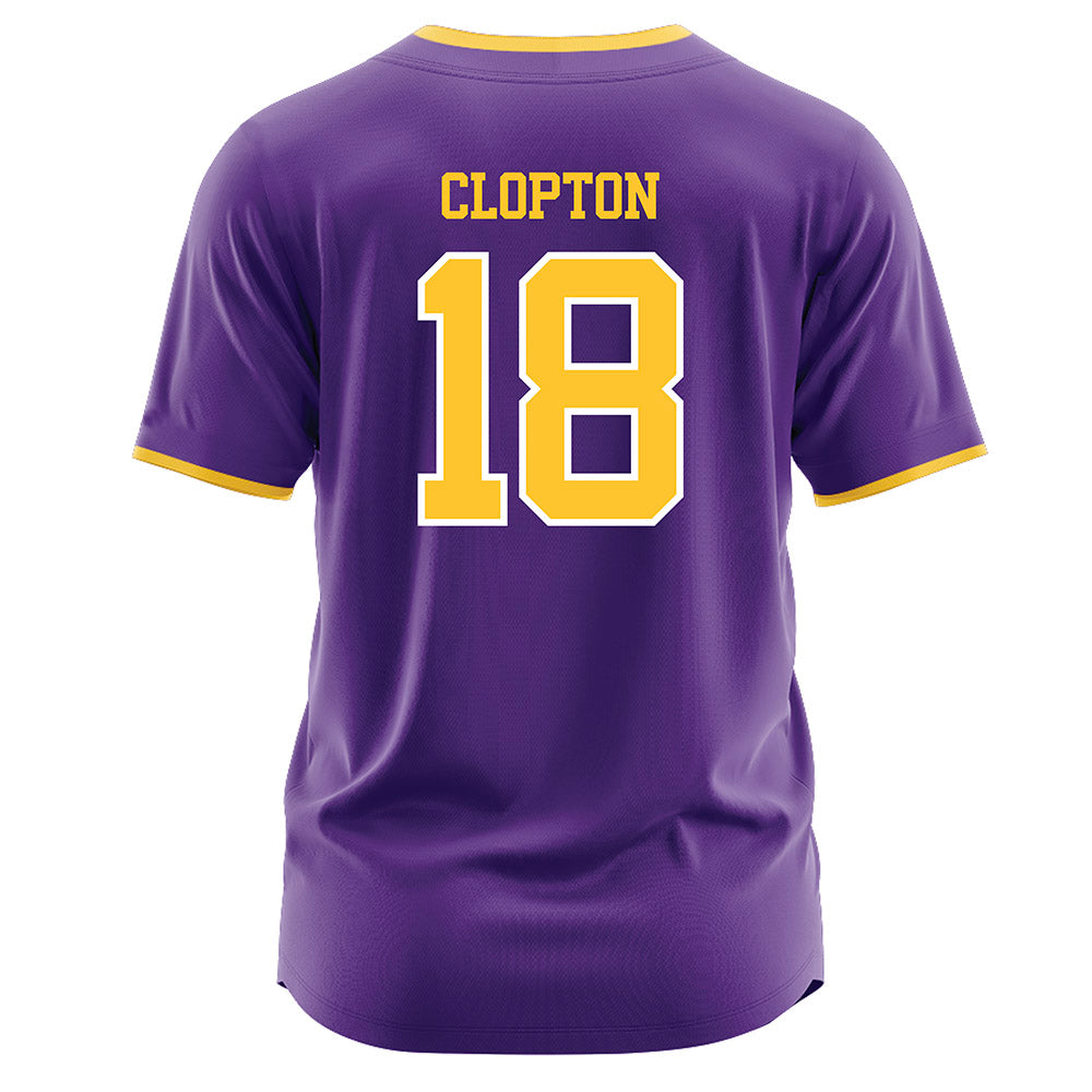 LSU - NCAA Softball : Tatum Clopton - Purple Jersey-1