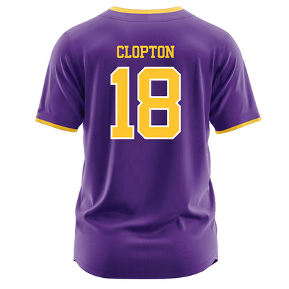 LSU - NCAA Softball : Tatum Clopton - Purple Jersey-1