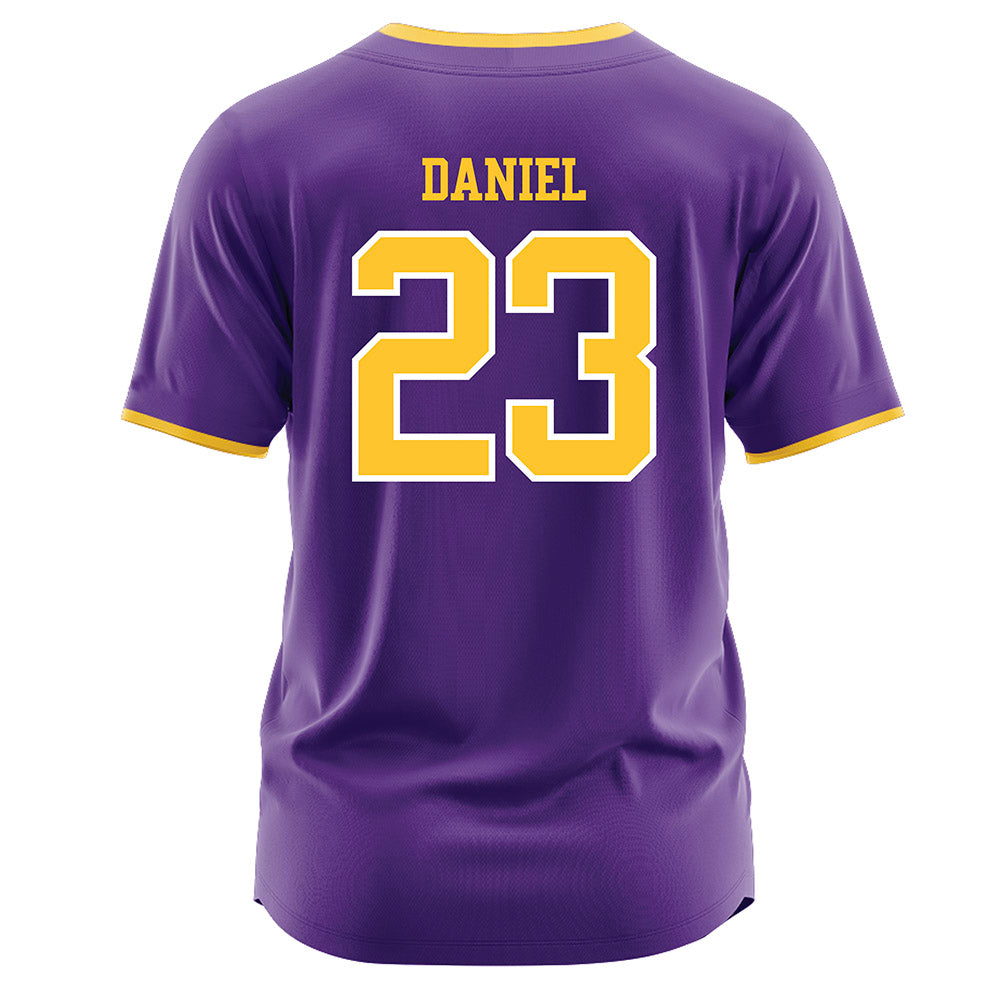 LSU - NCAA Softball : Sierra Daniel - Purple Jersey-1