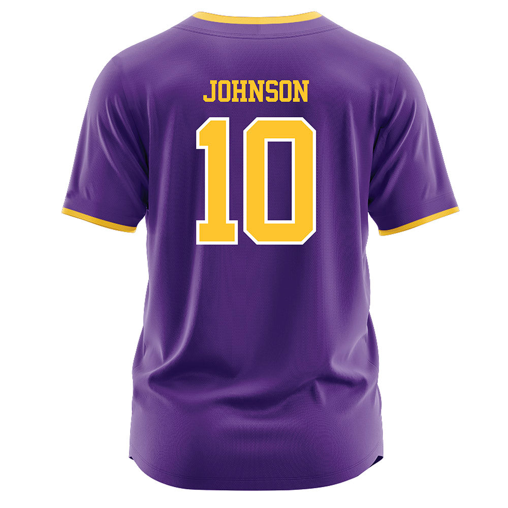 LSU - NCAA Softball : Rylie Johnson - Purple Jersey-1