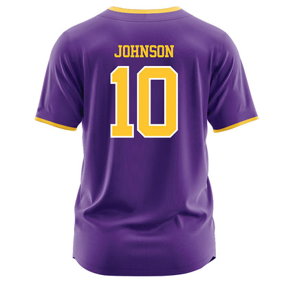 LSU - NCAA Softball : Rylie Johnson - Purple Jersey-1