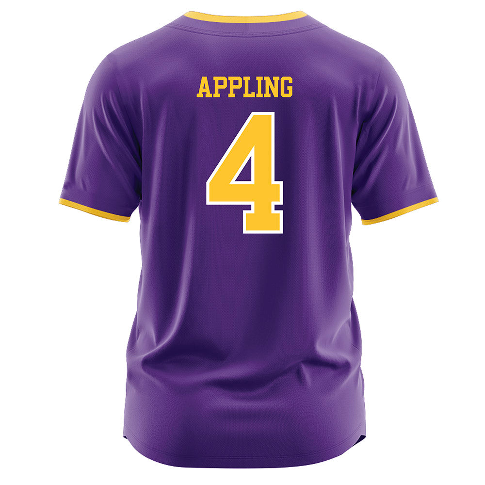LSU - NCAA Softball : Gradie Appling - Purple Jersey-1