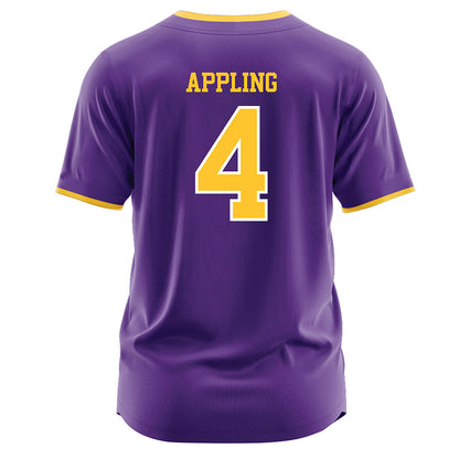 LSU - NCAA Softball : Gradie Appling - Purple Jersey-1