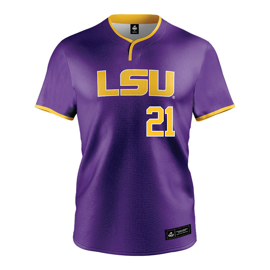 LSU - NCAA Softball : Cece Cellura - Purple Jersey-0