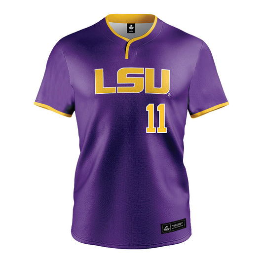 LSU - NCAA Softball : Lauryn Soeken - Purple Jersey-0