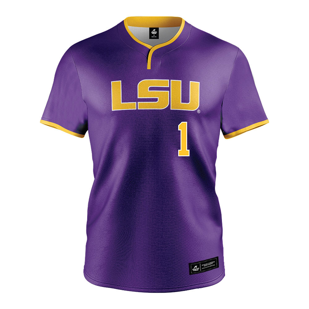 LSU - NCAA Softball : Ally Hutchins - Purple Jersey-0