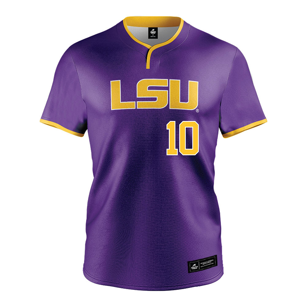 LSU - NCAA Softball : Rylie Johnson - Purple Jersey-0