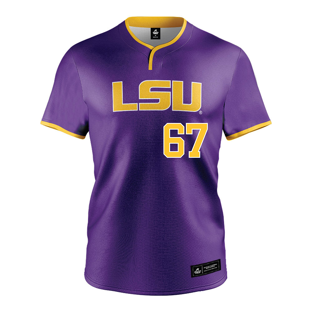 LSU - NCAA Softball : Kylee Edwards - Purple Jersey-0