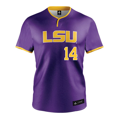LSU - NCAA Softball : Ashlin Mowery - Purple Jersey-0