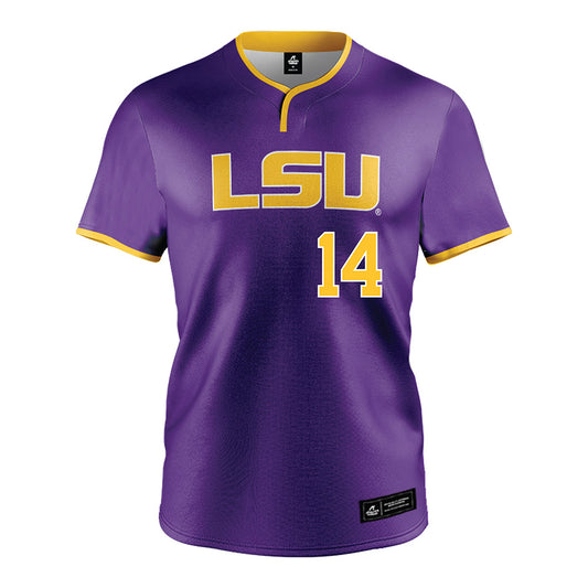 LSU - NCAA Softball : Ashlin Mowery - Purple Jersey-0