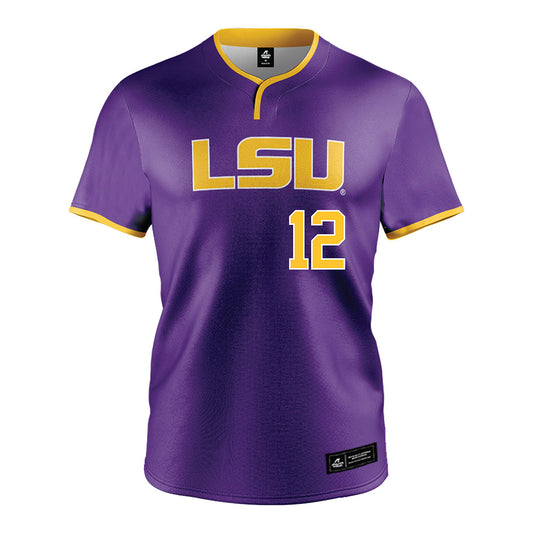 LSU - NCAA Softball : Maci Bergeron - Purple Jersey-0