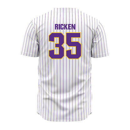 LSU - NCAA Baseball : Reagan Ricken - White Jersey-1