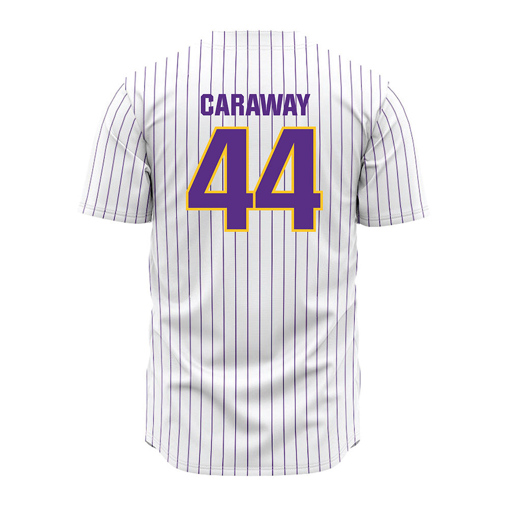LSU - NCAA Baseball : Trent Caraway - White Jersey-1