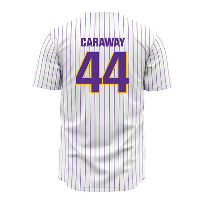 LSU - NCAA Baseball : Trent Caraway - White Jersey-1