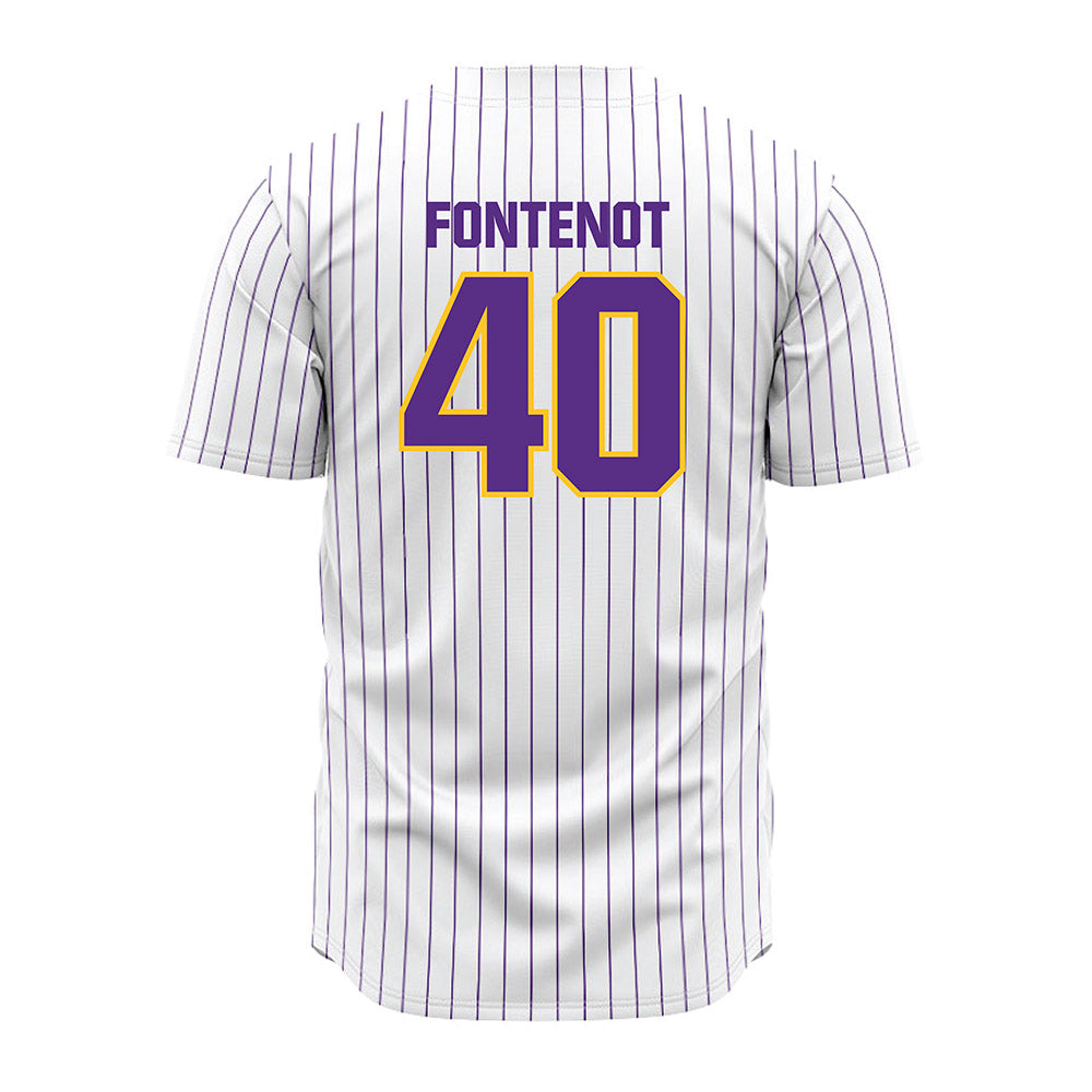 LSU - NCAA Baseball : Grant Fontenot - White Jersey-1