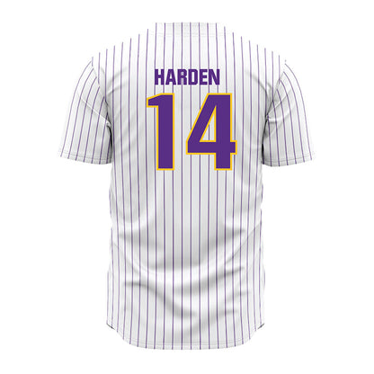 LSU - NCAA Baseball : Daniel Harden - White Jersey-1