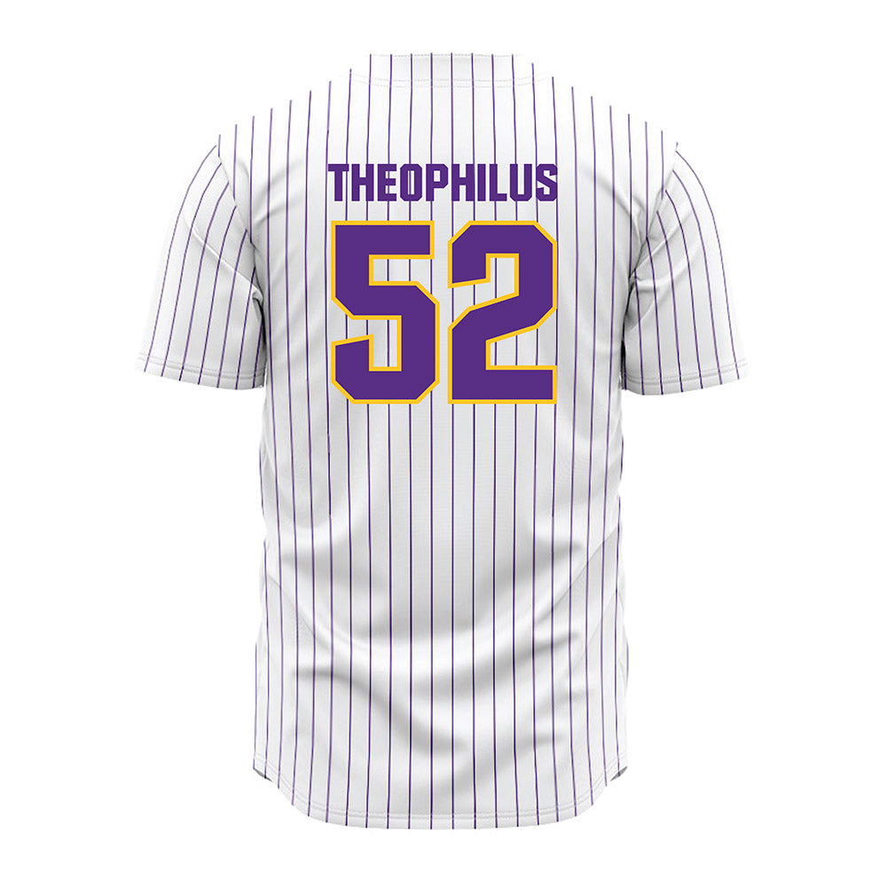 LSU - NCAA Baseball : Zion Theophilus - White Jersey-1