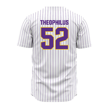 LSU - NCAA Baseball : Zion Theophilus - White Jersey-1