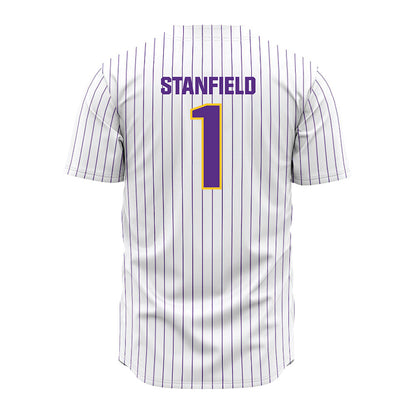 LSU - NCAA Baseball : Chris Stanfield - White Jersey-1