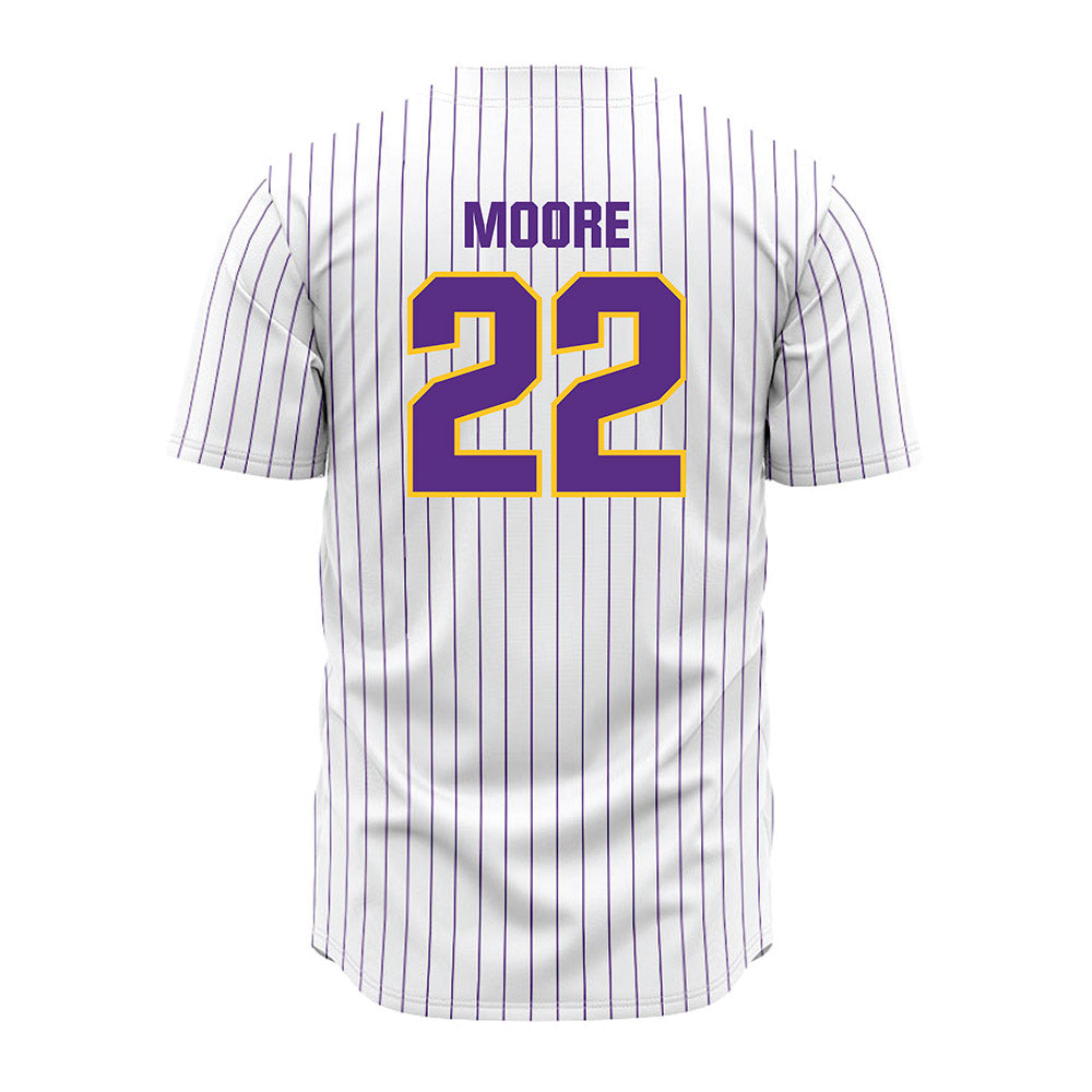 LSU - NCAA Baseball : Cooper Moore - White Jersey-1