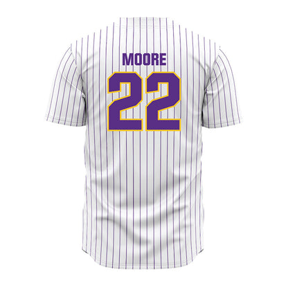 LSU - NCAA Baseball : Cooper Moore - White Jersey-1