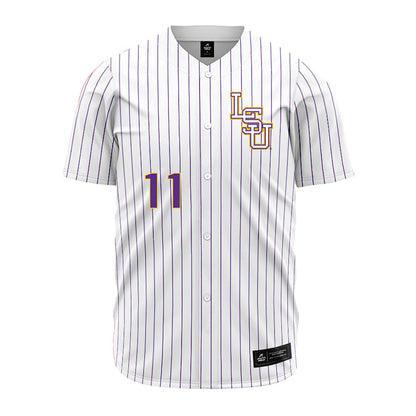 LSU - NCAA Baseball : John Pearson - White Jersey-0