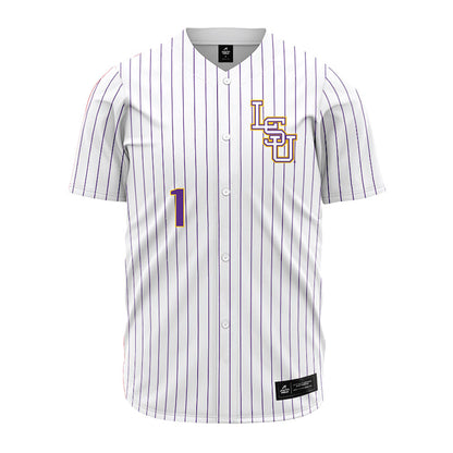 LSU - NCAA Baseball : Chris Stanfield - White Jersey-0
