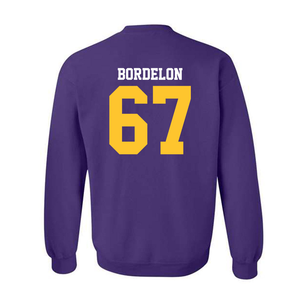 LSU - NCAA Football : Bo Bordelon - Sports Shersey Crewneck Sweatshirt-1