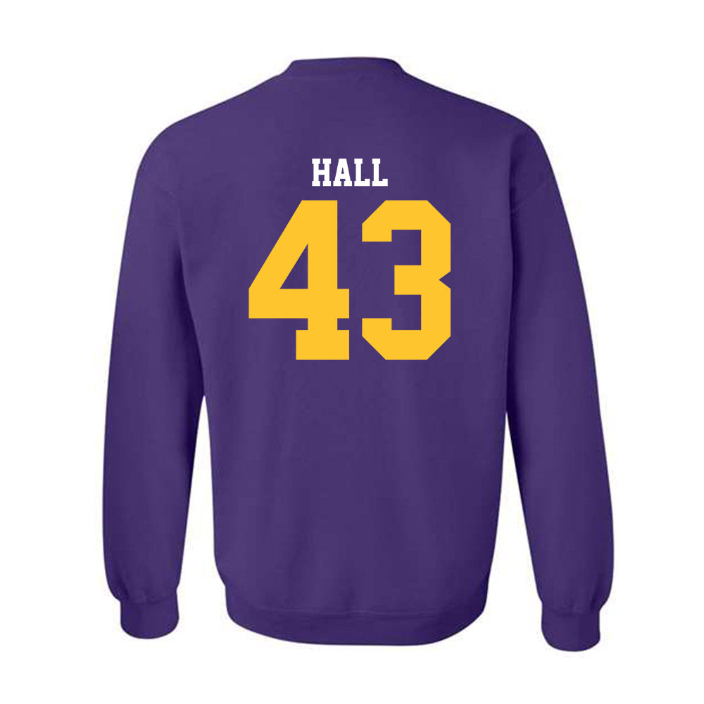 LSU - NCAA Football : Silas Hall - Sports Shersey Crewneck Sweatshirt-1