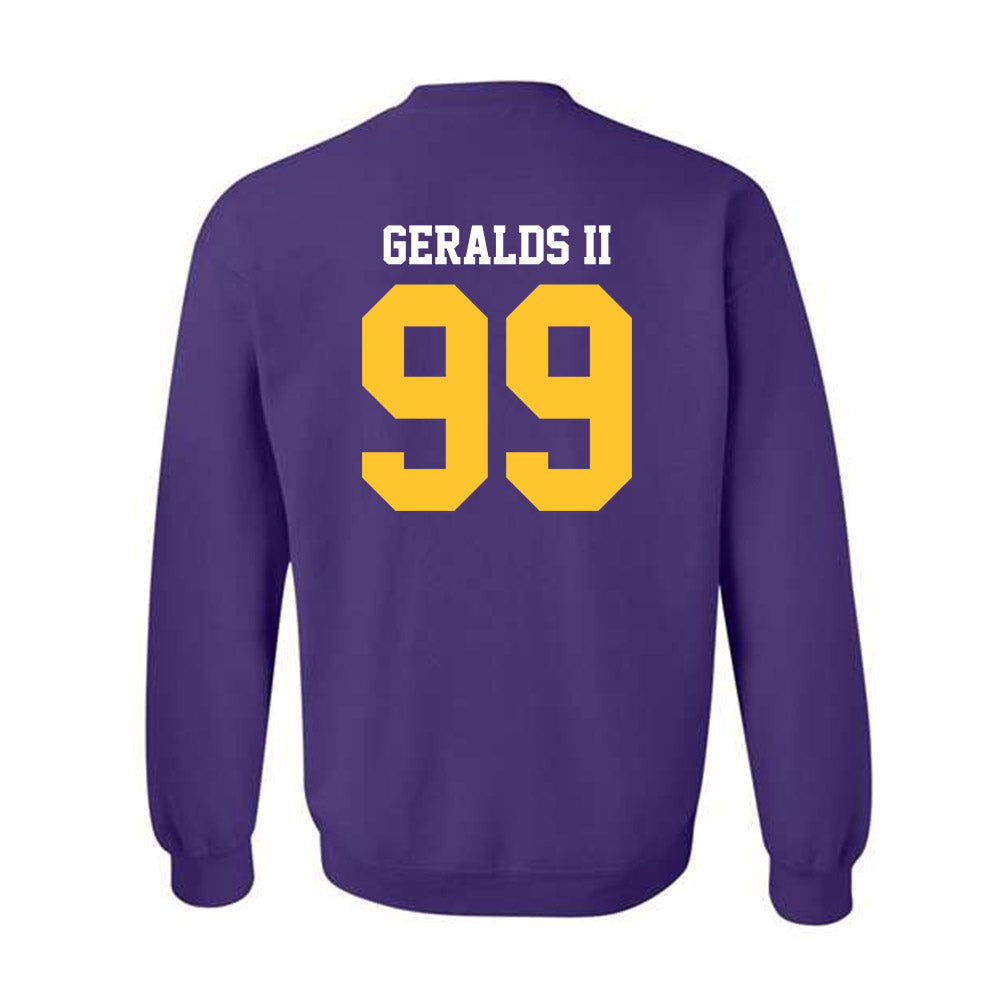 LSU - NCAA Football : Daverin Geralds II - Sports Shersey Crewneck Sweatshirt-1