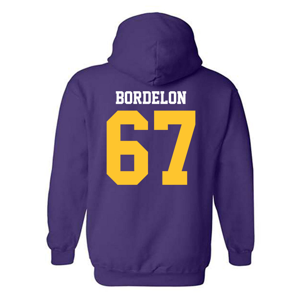 LSU - NCAA Football : Bo Bordelon - Sports Shersey Hooded Sweatshirt-1