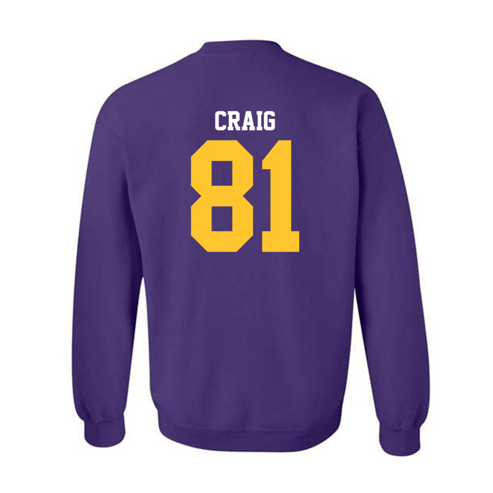 LSU - NCAA Football : Landon Craig - Sports Shersey Crewneck Sweatshirt-1