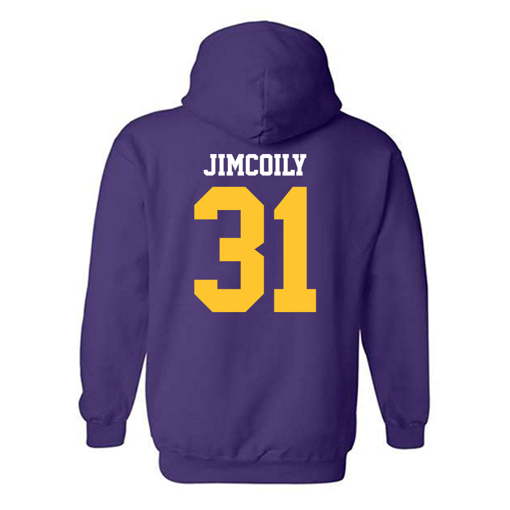 LSU - NCAA Football : CJ Jimcoily - Sports Shersey Hooded Sweatshirt-1