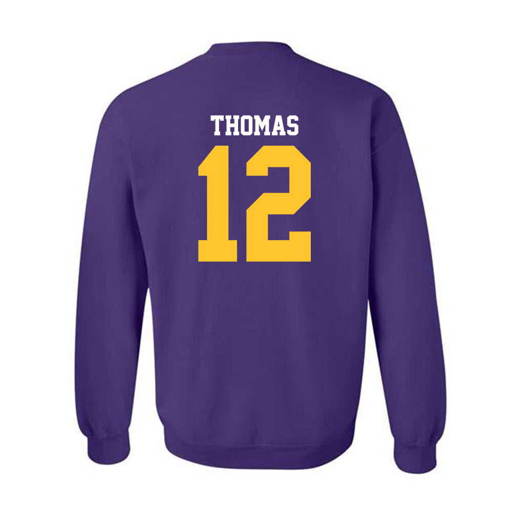 LSU - NCAA Football : Malachi Thomas - Sports Shersey Crewneck Sweatshirt-1