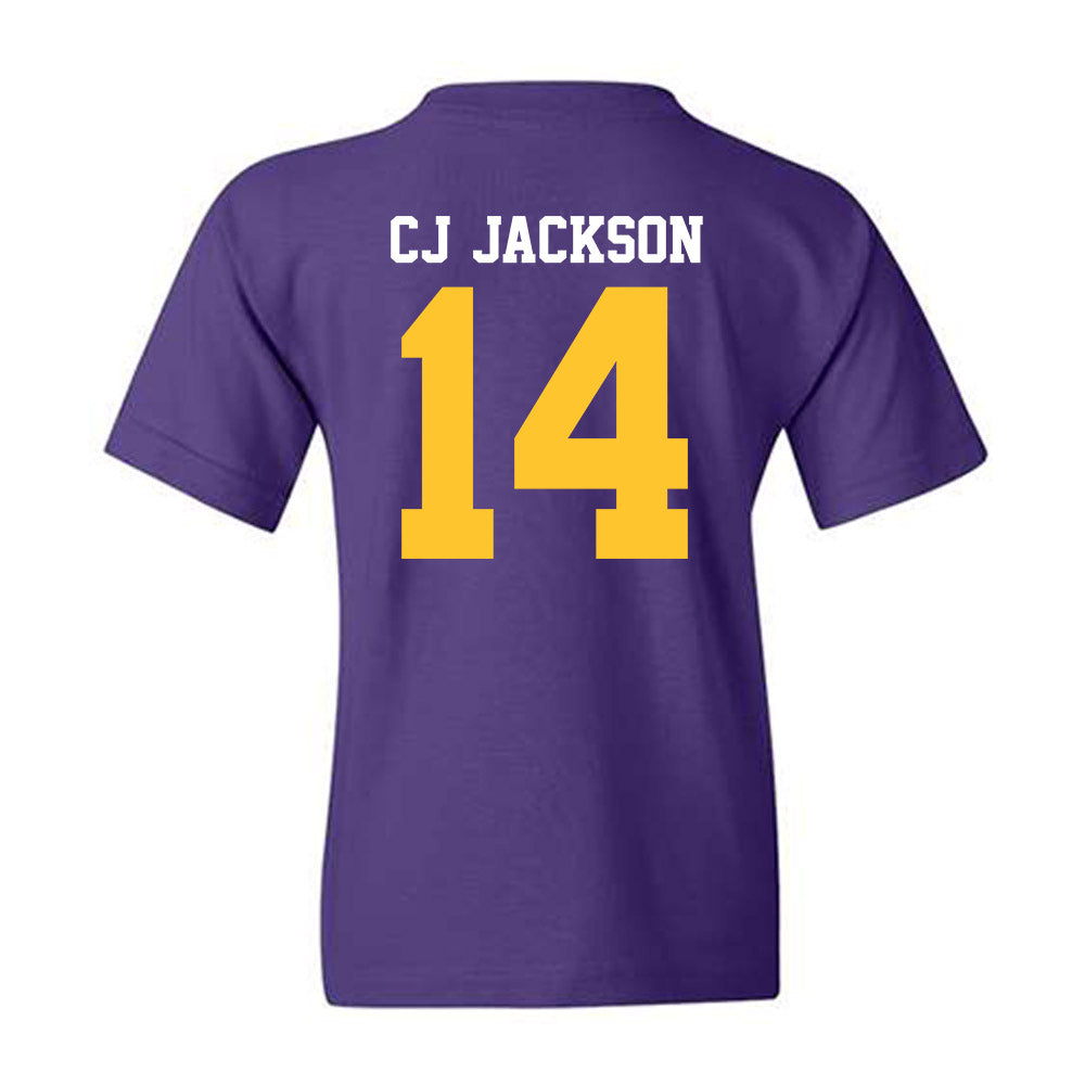 LSU - NCAA Football : Christopher "CJ" Jackson - Sports Shersey Youth T-Shirt-1