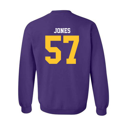LSU - NCAA Football : Jakolby Jones - Sports Shersey Crewneck Sweatshirt-1