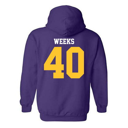 LSU - NCAA Football : Whit Weeks - Sports Shersey Hooded Sweatshirt-1
